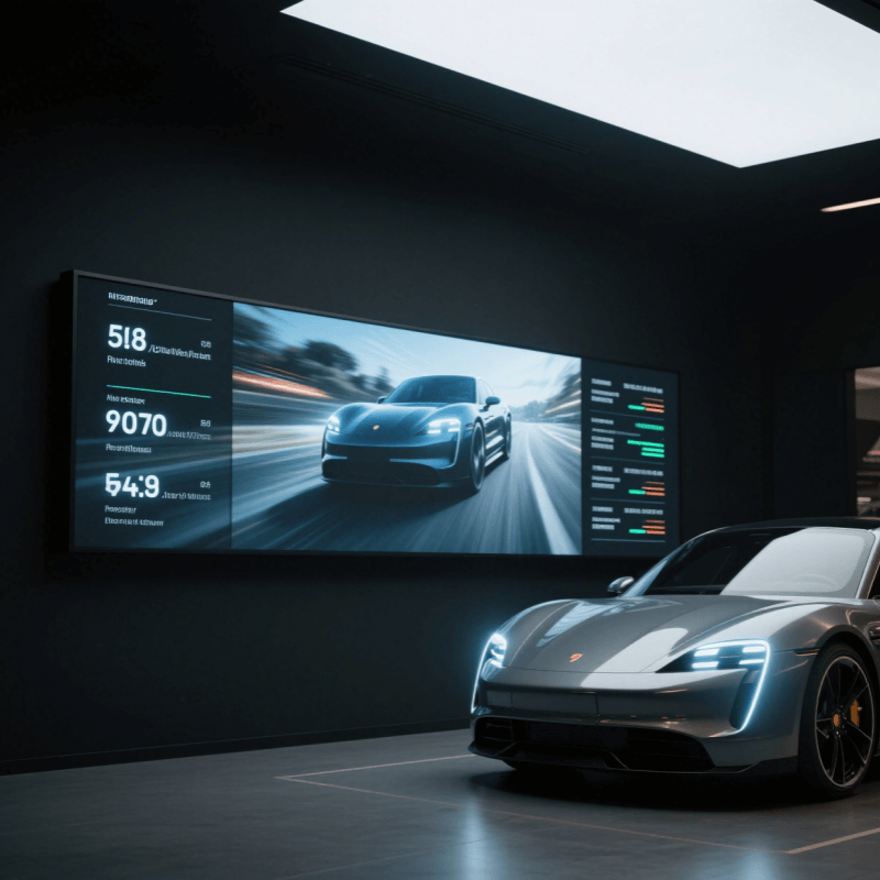 indoor video wall for car show