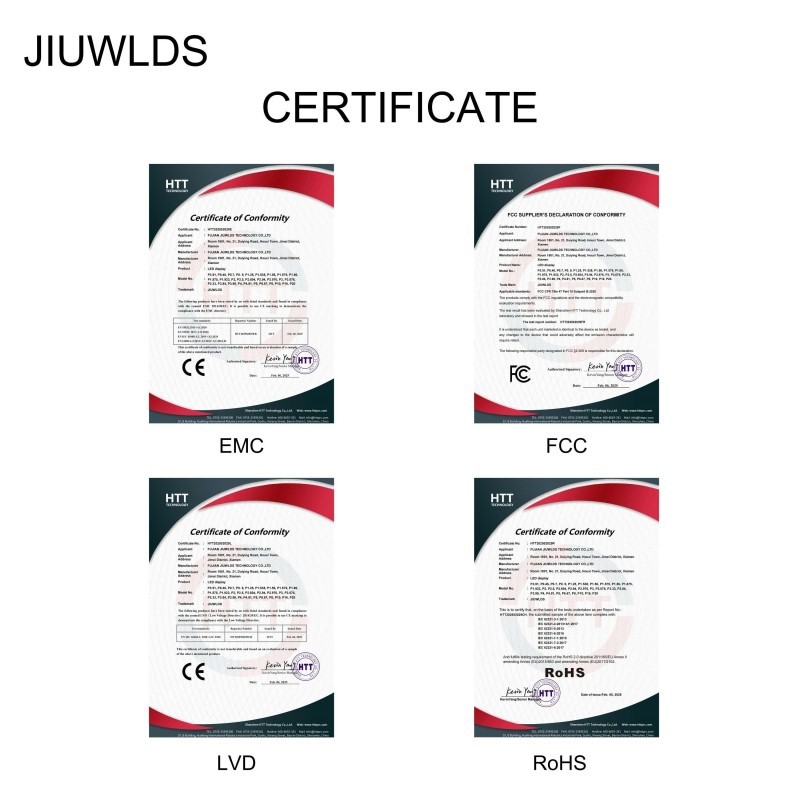 certification of P153 Micro LED screen